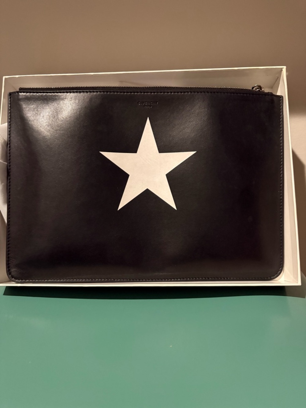 Authentic Givenchy Leather Pouch /Clutch Handbag